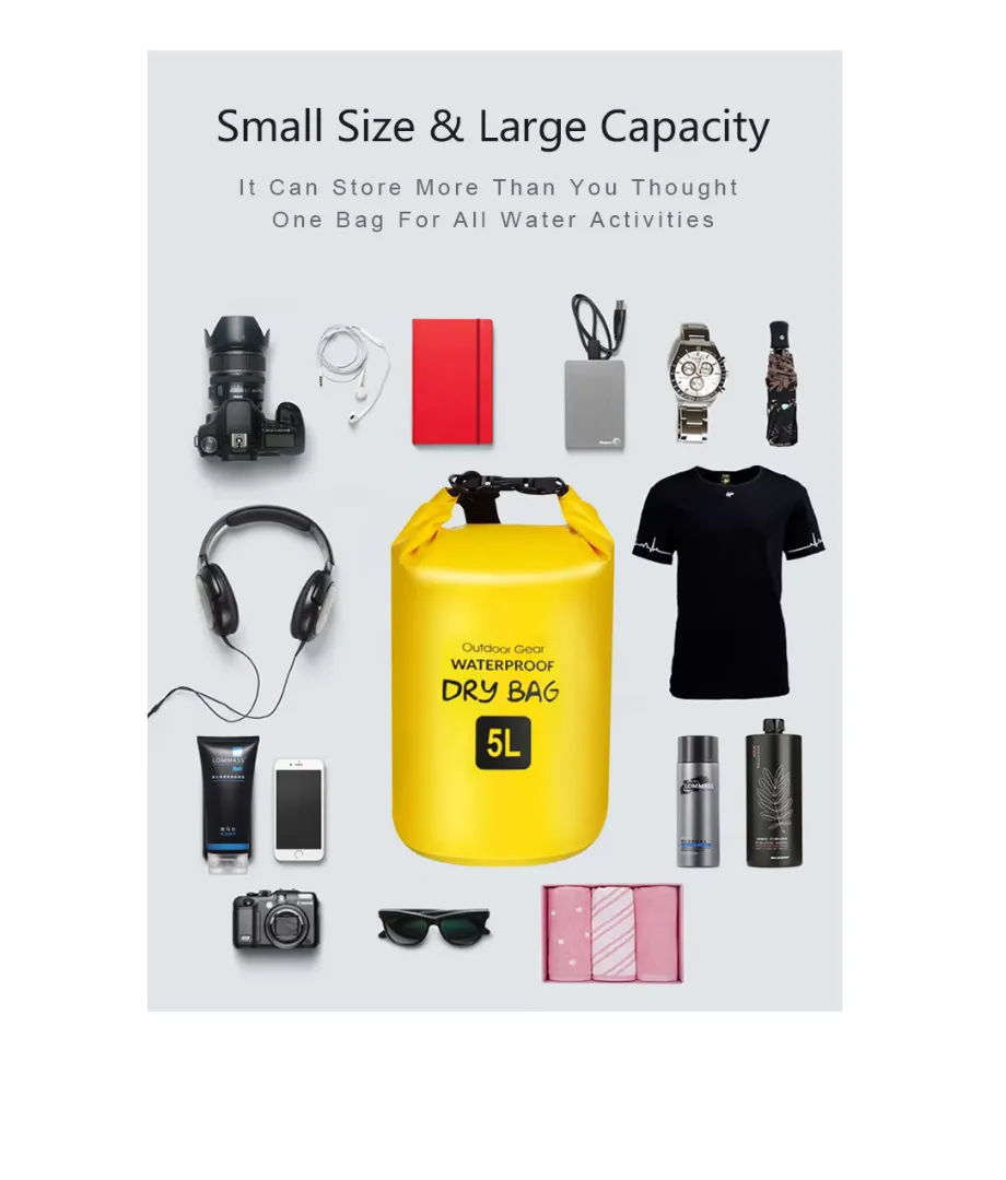 Waterproof Dry Bag PVC Material Water-Resistant Storage OEM ODM for Beach Swimming - View 5