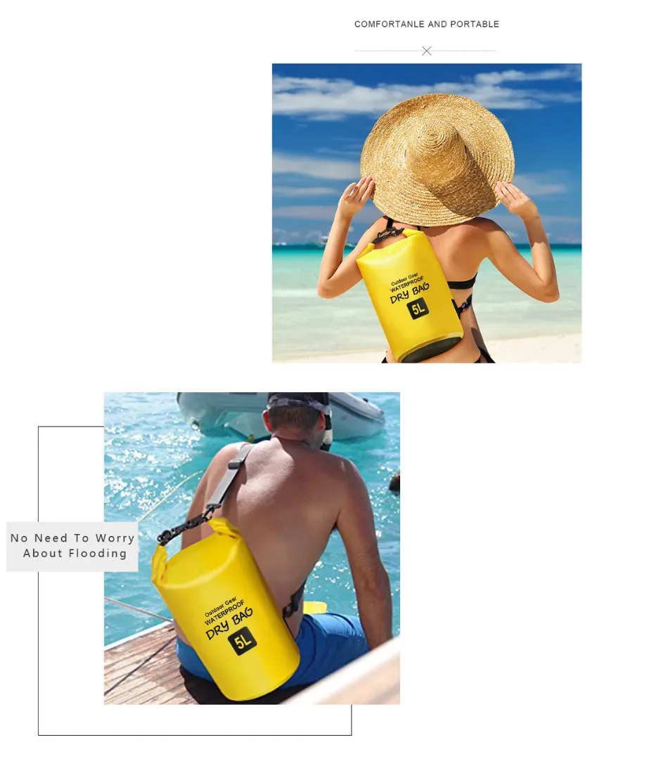 Waterproof Dry Bag PVC Material Water-Resistant Storage OEM ODM for Beach Swimming - View 8