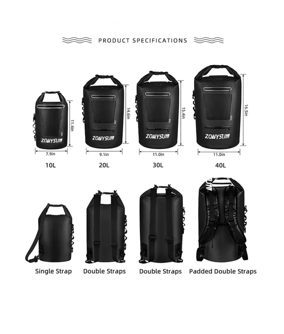 Waterproof Dry Bag PVC Material Water-Resistant Storage OEM ODM for Beach Swimming - View 12