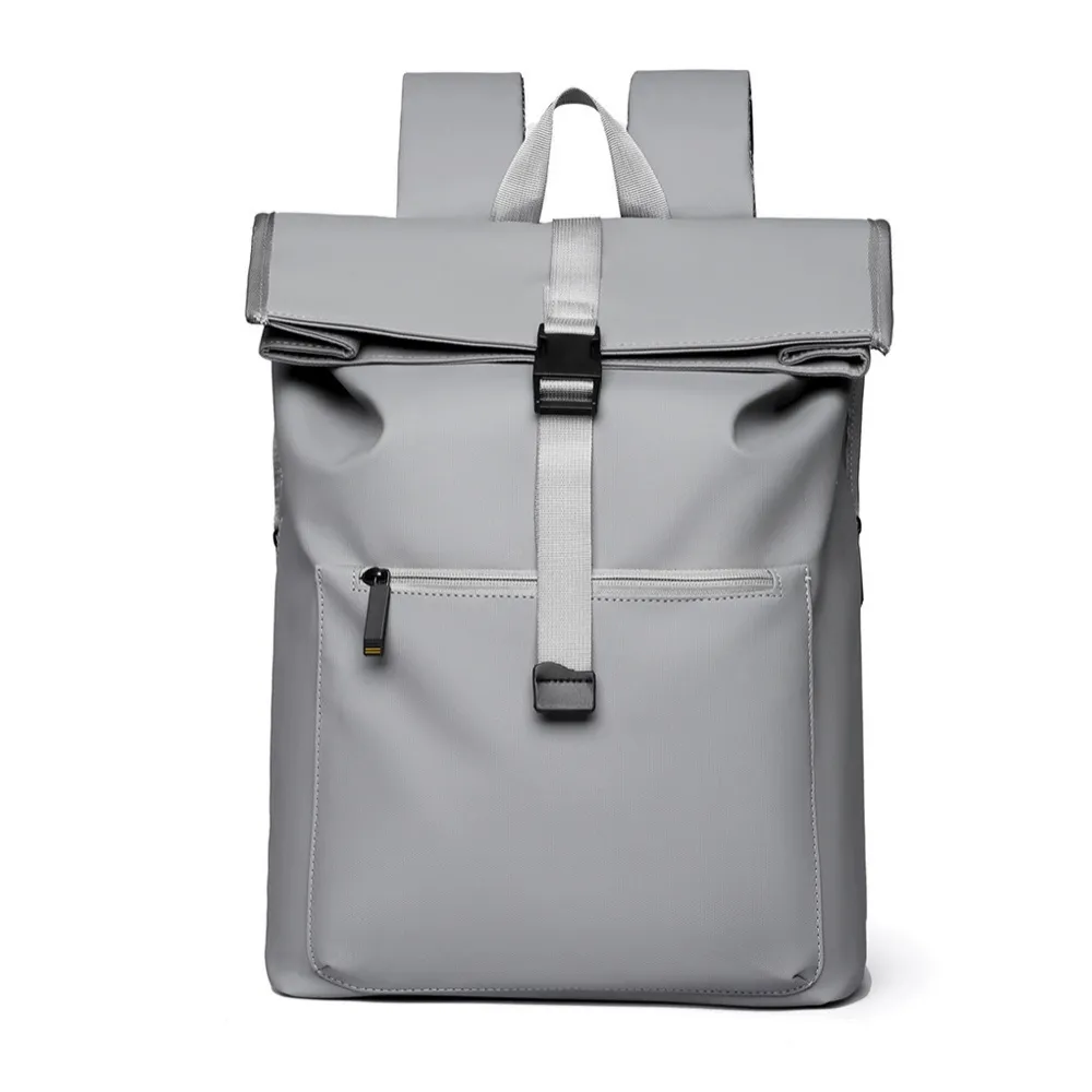 Minimalist Techwear Roll-Top Backpack - View 1