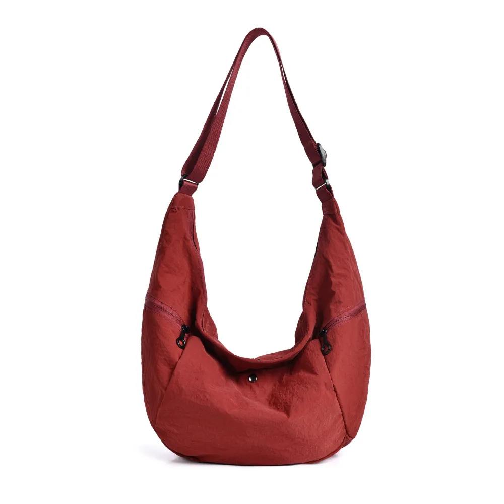 Black Waterproof Dumpling Crossbody Bag - View 3