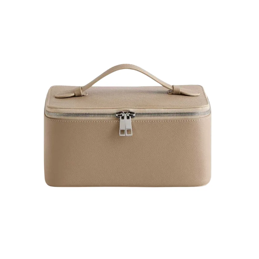 PU Makeup Bag with Handle - View 1