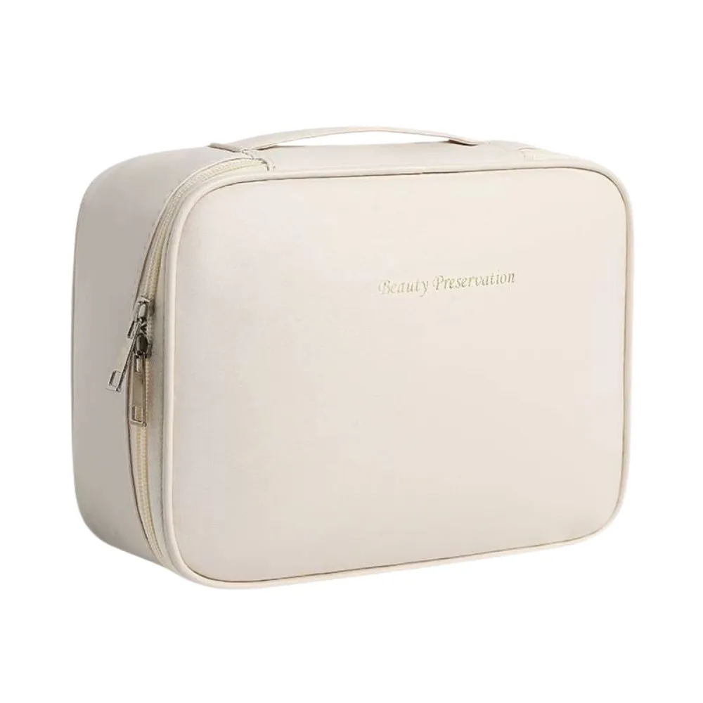 Waterproof PU Cosmetic Bag with Handle - View 1
