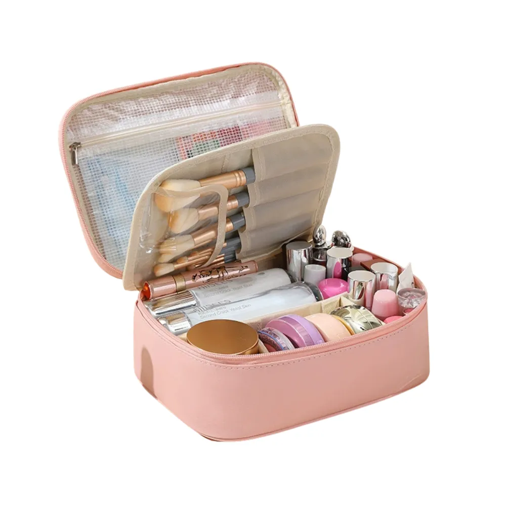 Waterproof PU Cosmetic Bag with Handle - View 5