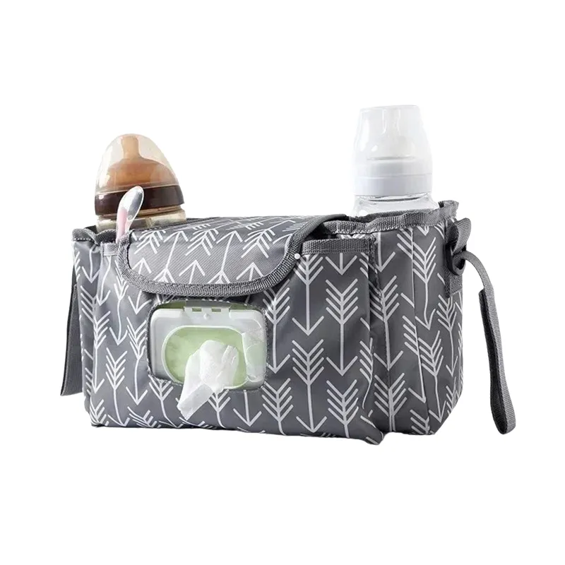 Arrow Print Multi-Function Diaper Caddy - View 1