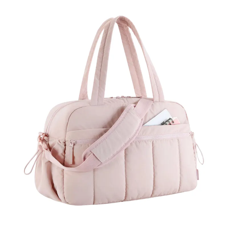 Quilted Nylon Commuter Tote Bag - View 1