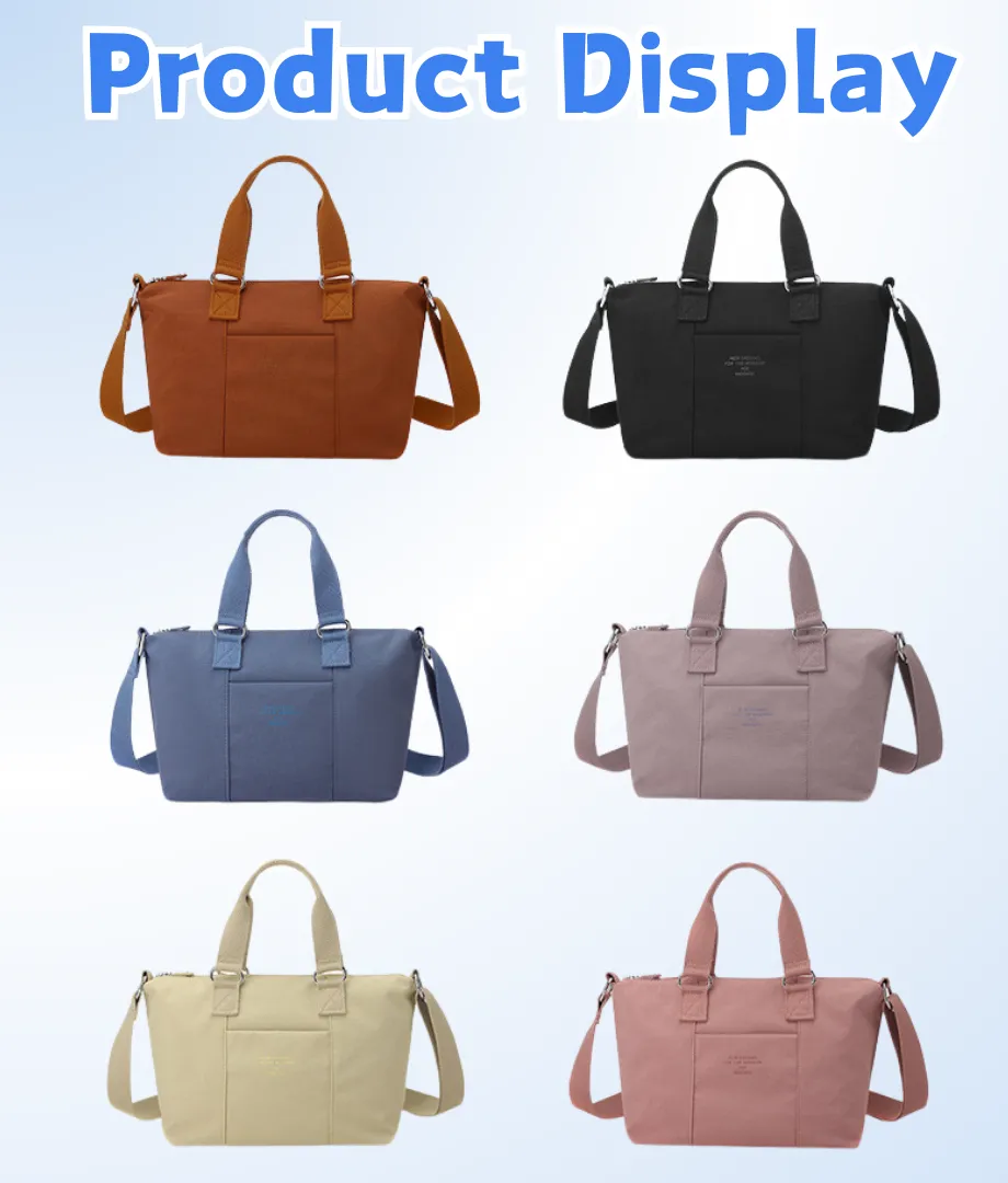 Wholesale Women's Oxford Cloth Tote Crossbody Bag - View 3