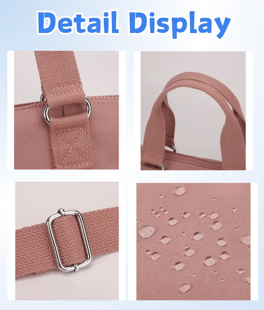 Wholesale Women's Oxford Cloth Tote Crossbody Bag - View 5