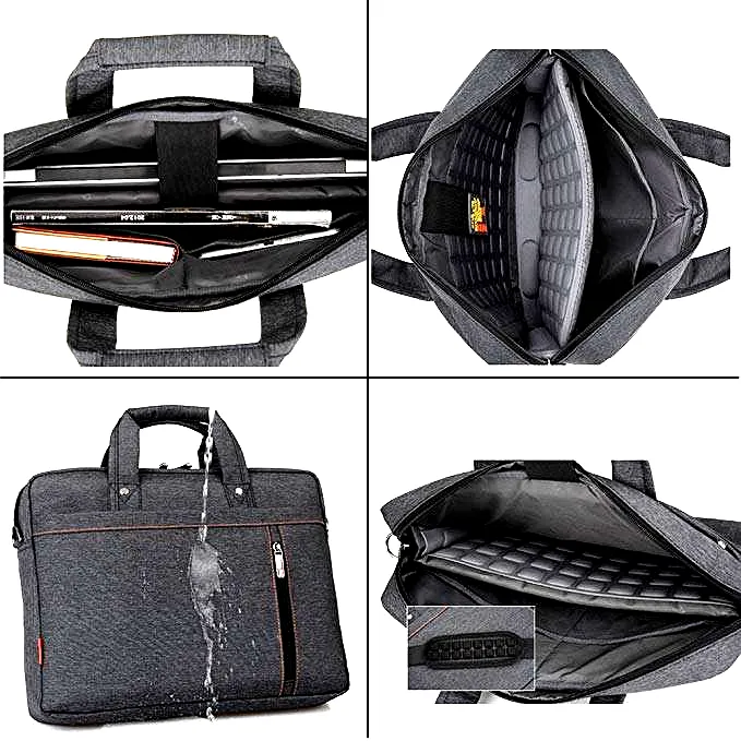 17 Inch Business Laptop Bag for Men - Water-Resistant Briefcase - View 2