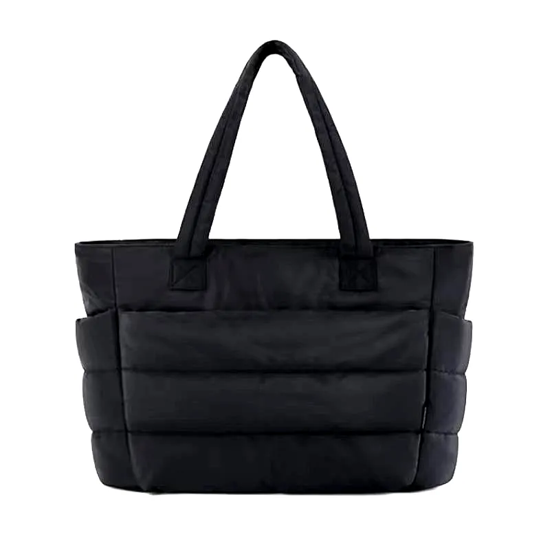 Women's Quilted Nylon Tote Bag Lightweight Waterproof Handbag for B2B - View 1