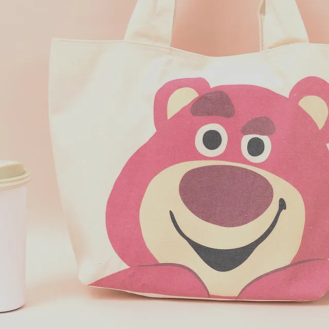 Custom Eco-Friendly Mickey Printed Canvas Tote Bag Wholesale - View 4