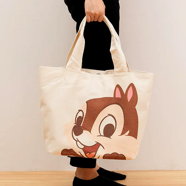 Custom Eco-Friendly Mickey Printed Canvas Tote Bag Wholesale - View 6
