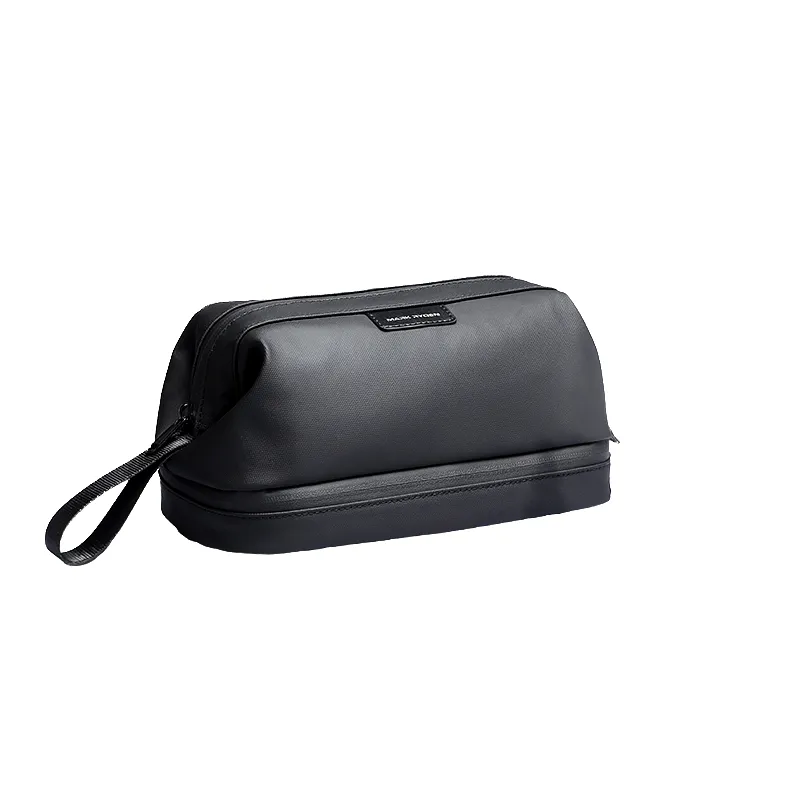 Wholesale Men's Medium Capacity PU Travel Grooming Bag with Zipper - View 1