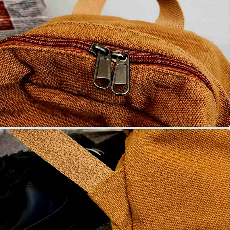 Wholesale Retro Canvas Backpack for Women College Students Travel - View 5