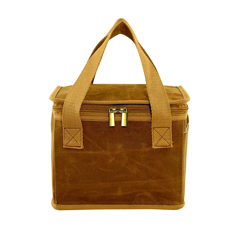 Wholesale Waxed Canvas Insulated Lunch Bag for Picnic - View 2