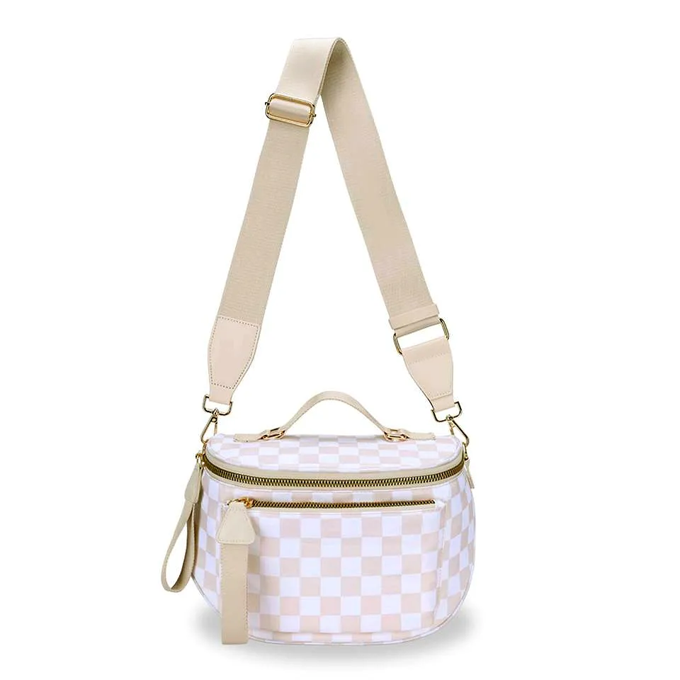 Wholesale Checkered Nylon Fanny Pack Fashion Crossbody Bag - View 4